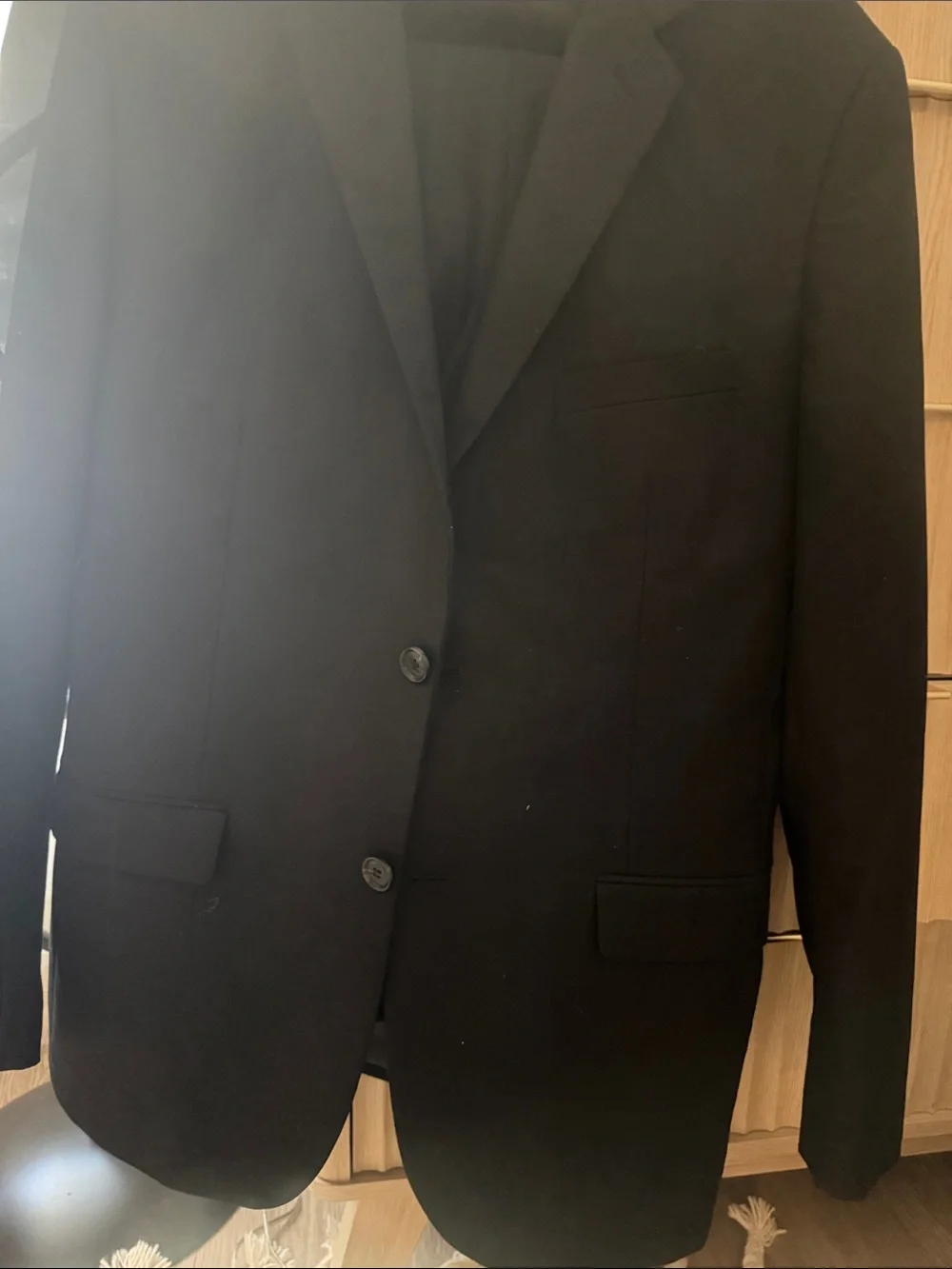 Men's Black Single-Breasted Sport Coat - Classic Tailored Blazer